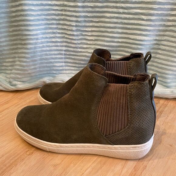 Skechers Shoes Sketchers Goldie-Never Tell Canvas Boot olive green - Picture 3 of 7